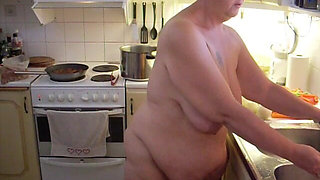 Jen Is Cooking Food All Naked