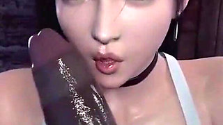 Robaatoo Nymphomaniac Seductress Craves and Swallows Massive Black Cock