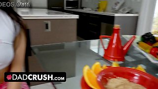 Dad Crush - getting over my ex with my stepdaddy’s cum inside my petite vulva