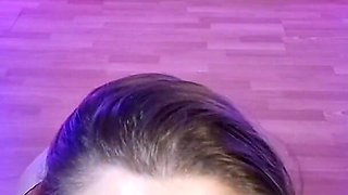 Witch, Blowjob on Knees. Monster Dildo