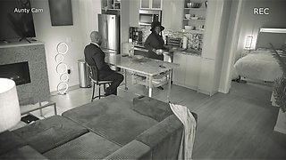Caught Auntie Fuckin on the Security Cameras