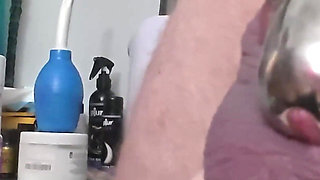 Locktober Cleaning for His Chastity Cage