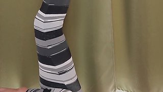 Thick Ass Tattooed Summer Bella Hot Solo Nude Yoga and Masturbation