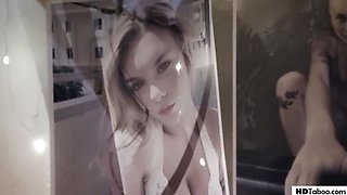Gabbie Carter Babysitter FFM Threesome with Married Couple Rough Tit Slapping