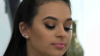Cute teens blowjob and doggystyle fuck