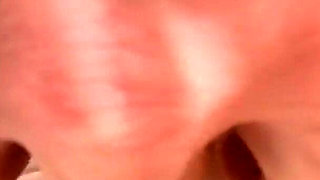 Foot and toe licking and sucking and own cum eating from her foot