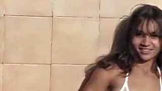 2 Nice-Looking 18yr Old Brazilian Teenies Shower And Play Jointly
