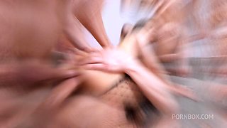 PEE DVP DAP TP 5on2 Powerful wet gangbang of two hot bitches