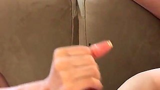 Soft Warm Wet Kisses and Gentle Balls Massage Turns Into CFNM Threesome Greatest Cumshots, Ever in Their Small Hands