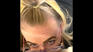 Slut Wife Sucks Cock at Home Improvement Store