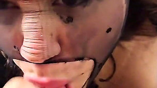 Oily Tits, Bimbo Lips, Deepthroat & Pantyhose Facial- Use Me Like the Toy I Am