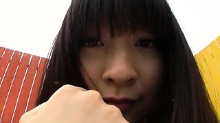 Hot amateur Asian GF toys sucks and fucks