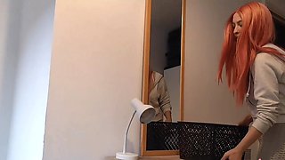 Folding Laundry: Latina Stepmon's Impulsive Decision