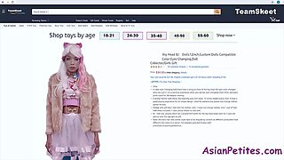 Perverted white fellow screws asian porno doll