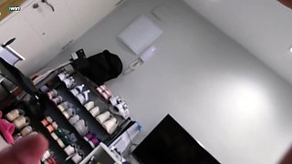 Beautiful Teen’s POV Striptease in Brunette Passion