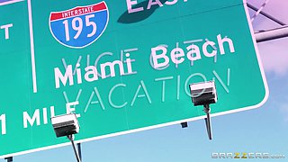 Vice City Vacation: Part One With Diamond Foxxx, Bruno Dickens - Brazzers