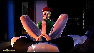 Cammy and Honoka Foot Fetish Fun