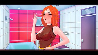 Hot anime girl Misskitty2k gets down in steamy animated hentai action