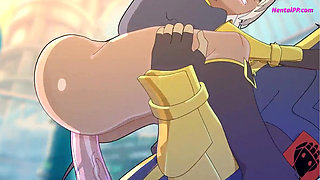 Big Blast Fury ( Hentai ) - Busty Blonde Get Fucked Outdoor