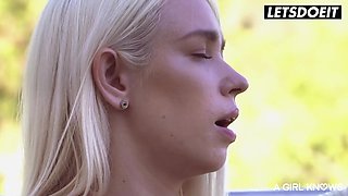 A GIRL KNOWS - Tattooed Blondie Arteya Enjoys Sensual Lesbian Sex With Her GF Lena Love