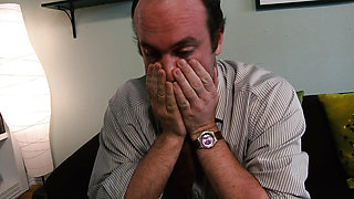 Daughter Amber Rayne Gets Fucked by Boyfriend Billy Glide in Front of Dad