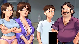 Steamy mafia action with a busty brunette MILF