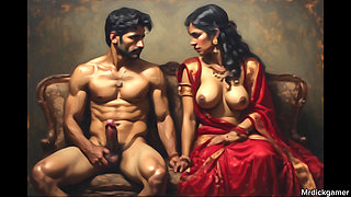 Indian stepmom fulfilled her stepson's desire by sucking and swallowing her huge load of cum