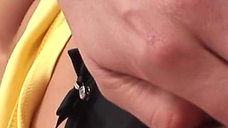 Young sexy baby Kristy Lust wanks with dildo to orgasm