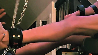 Monika Schmidt Hard Feed Tickling with Fingernails on the Bondage Chair