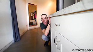 Bangbros - August Ames getting pounded hard