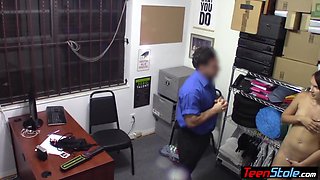Scared Teen Shoplifter Punish Fucked By Dirty Office