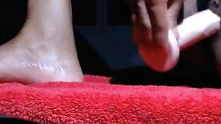 Sensual masturbation close up