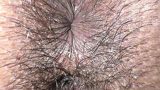 Asshole Beathing Extreme Closeup