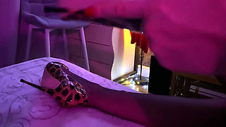 30 Leopard High Heels and Vintage Classic Nylons