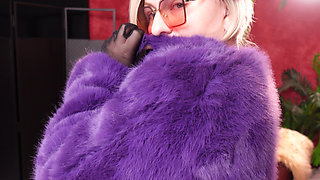 Hot Fur Coat Collection - Part 2. Fetish MILF Arya Grander