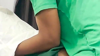 Petite African Teen Lovet Rides Cowgirl and Takes Big Dick Standing in School Uniform