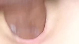 Close-up Teen Pussy Stretched - Female Orgasm and Creampie
