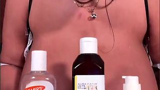 Gorgeous mom shows her big natural tits