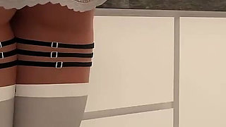 Stepsis Gets Fingered by My Sexbot - Sexbot Animated Porn Gameplay