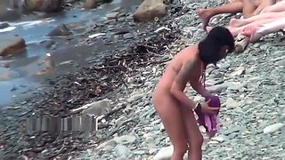 Bare dolls at the real naked beaches