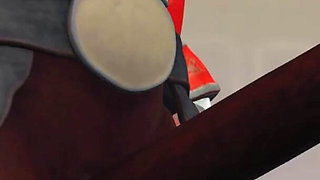 Alien monster fucks hard a young blonde in the sci-fi lab