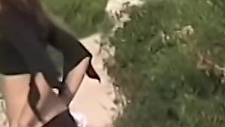 Angelina: Angelina Flashing Her Pussy and Ass