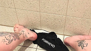 Heavy Cum in bathroom