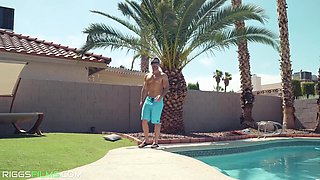 Big Tit Bikini Babes Fucking The Pool Guy - Brock Cooper, Fit Kitty And Sarah Jessie