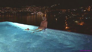 Late Night Skinny Dip with a View