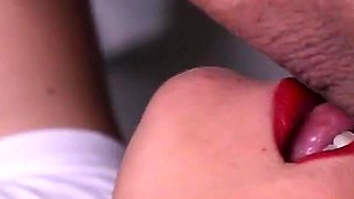 Close up Mouthful