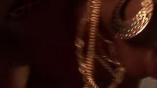 Ebony Slut Gets Hardcore Threesome Fuck
