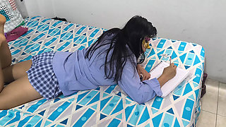 Student Does Homework at Stepmother's House and Then Notices Something Delicate and Mysterious