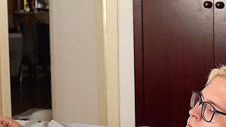 My Step Mom Caught Me Masturbating in Her Bed...