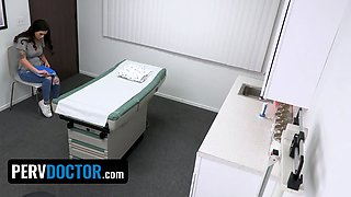Pervert doctor - spectacular dark haired with Big Tits gets her narrow cunt pounded hard by horny doctor